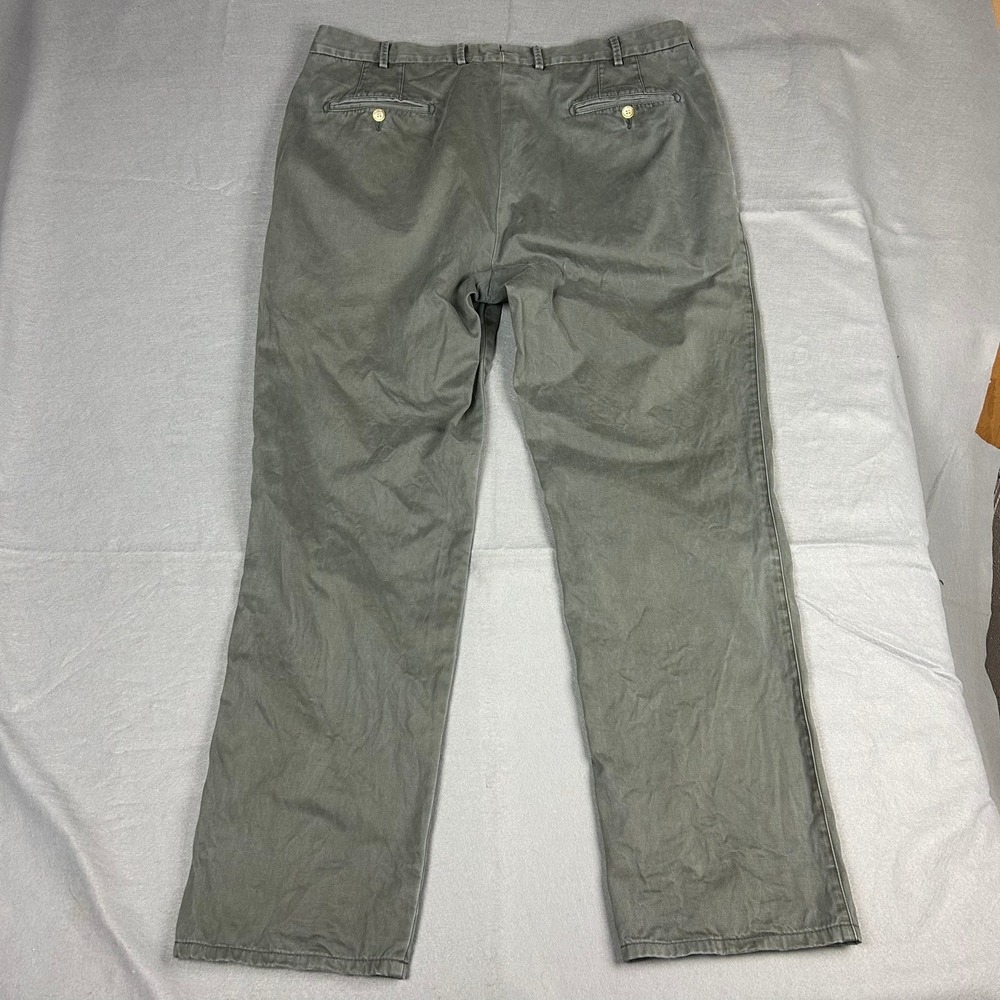 Peter Millar Chino Pants Flat Front Twill Mens 38x32 Olive Green MS15B84 - Picture 12 of 12